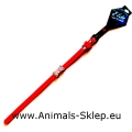 Yarro obroża dla psa z kokardą z cyrkoniami 28cm czerwona