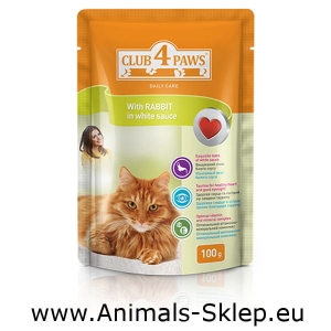 Club 4 Paws - 4 Łapy - królik w białym sosie 100g 4+1gratis