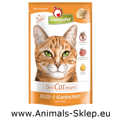 GranataPet DeliCatessen Cielęcina Królik 85g