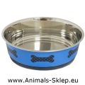 Yarro miska metalowa na grubym dnie guma 17cm 500ml niebieska