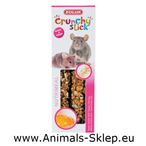 Zolux Crunchy Stick Szczur Mysz Owies Jajko115g