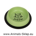 Chico Miska Metalowa na gumie MEOW 0,47l zielona
