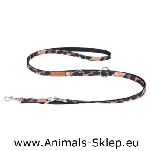 Amiplay smycz regulowana 6w1 Safari Panterka