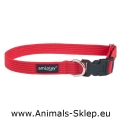 Amiplay obroża regulowana Cotton S Czerwony