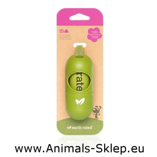 Earth Rated Poop Bags Woreczki Lawendowe 15szt + etui