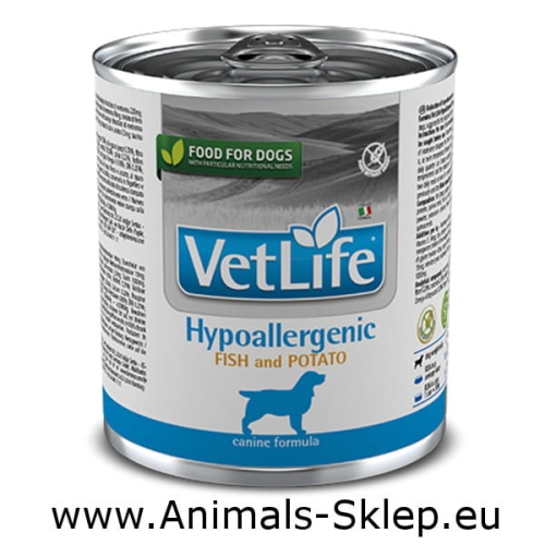Farmina Vet Life Hypoallergenic Fish & Potato puszka 300g