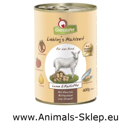 GranataPet Liebling's Mahlzeit Jagnięcina Ziemniaki 400g