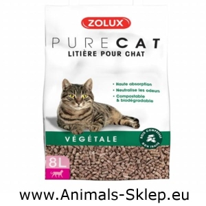 Zolux Purecat żwirek roślinny naturalny 8l