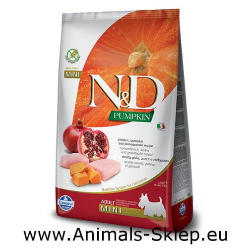 Farmina ND Low Grain Adult mini kurczak dynia 7kg