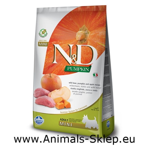 Farmina ND Low Grain Adult mini dzik dynia 7kg