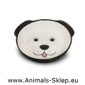 Yarro miska ceramiczna w kształcie głowy psa 16cm czarna
