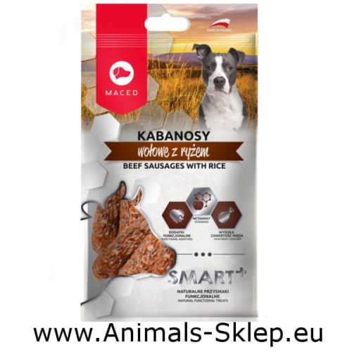 Maced Smart+ kabanos wołowy z ryżem 100g