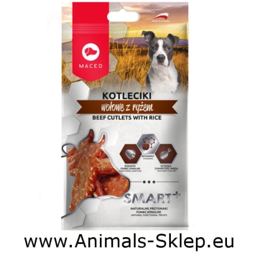 Maced Smart+ kotleciki wołowe z ryżem 100g
