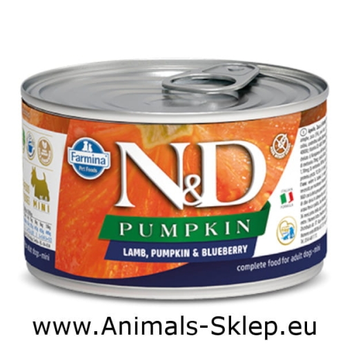 Farmina ND Lamb Pumpkin Bluberry Adult Mini 140g