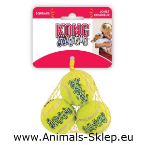 Kong SqueakAir S piłka piszcząca 3szt 5cm