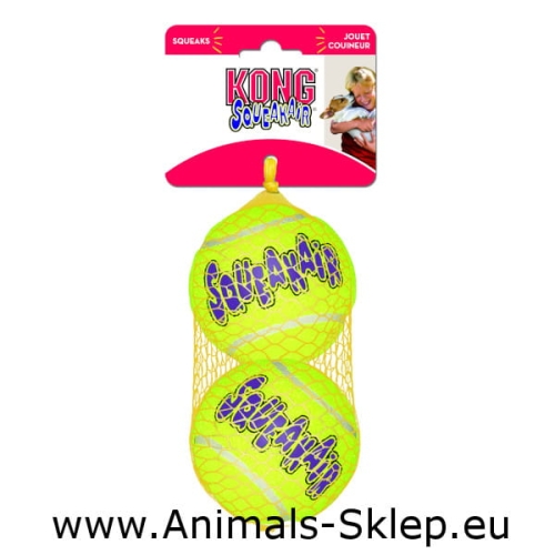 Kong SqueakAir L piłka piszcząca 2szt 8cm