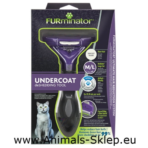 Furminator dla kotów krótkowłosych M/L