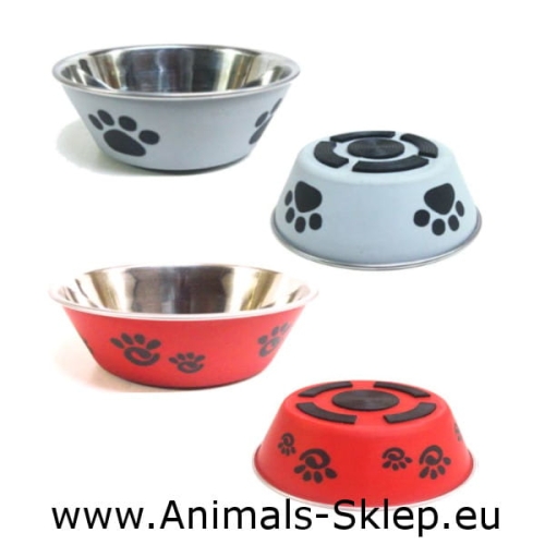Yarro miska metalowa na gumie łapka 14,5cm