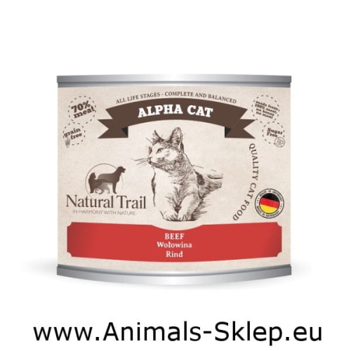 Natural Trail Alpha wołowina dla kota 200g