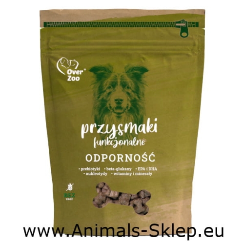 Over Zoo wspomagający odporność przysmak dla psa 100g