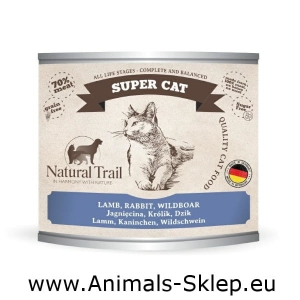 Natural Trail Super Cat jagnięcina królik dzik dla kota 200g