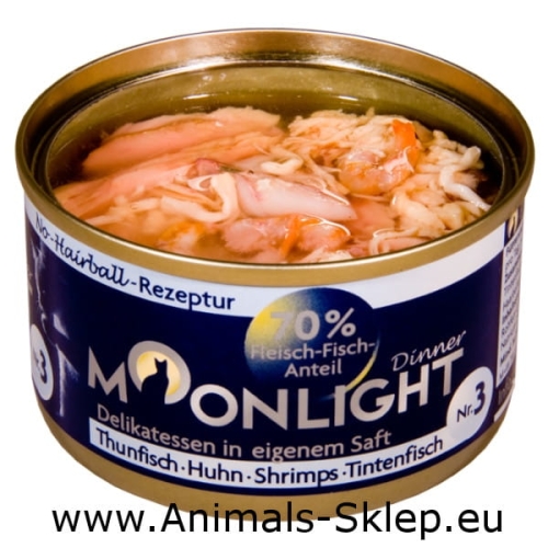 Moonlight Dinner Nr3 tuńczyk kurczak krewetki kałamarnica 80g