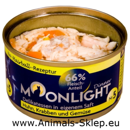 Moonlight Dinner Nr5 kurczak kałamarnica marchew dynia 80g
