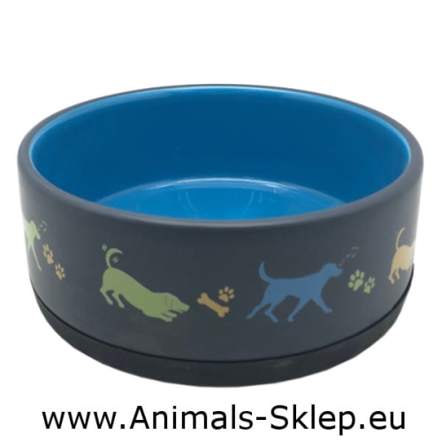 Yarro miska ceramiczna na gumie dla psa 16cm Psia zabawa