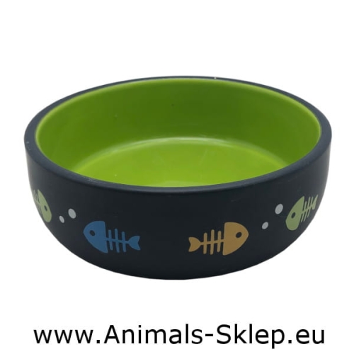 Yarro miska ceramiczna dla kota rybki kolor 13cm