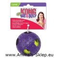 Kong Bat-A-Bout Flicker Disco świecąca piłka dla kota 7,5cm