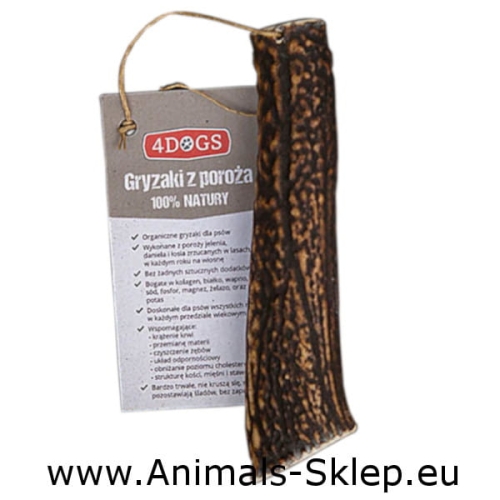 4DOGS Gryzak z poroża hard M hand made