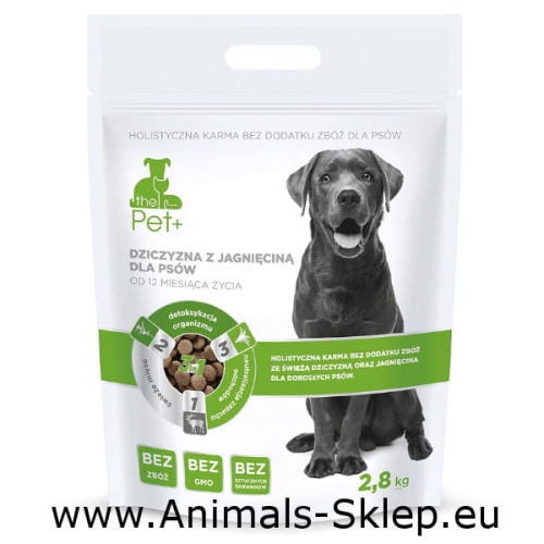 Pet+ dziczyzna z jagnięciną dla psów 2,8kg