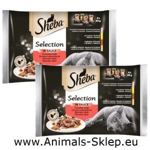Sheba Selection soczyste smaki w sosie dwupak 4x 85g