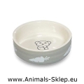 Yarro miska ceramiczna dla chomika gryzonia 8,5cm szara