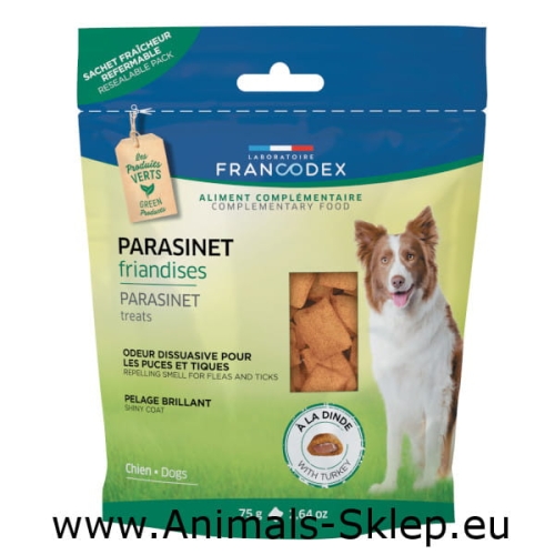 Francodex Przysmak dla psów przeciw pasożytom 75g