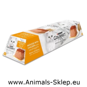 Purina Gourmet Revelations mus z kurczakiem i spływającym sosem 2x57g