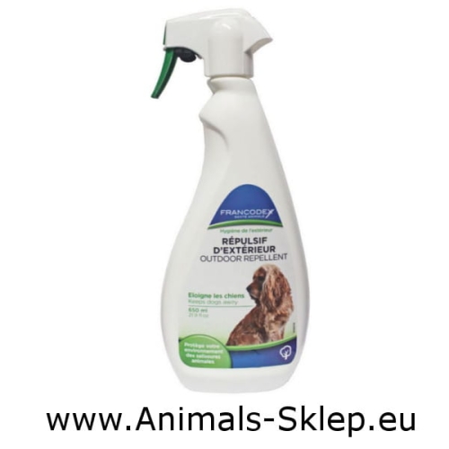 Francodex spray odstraszający przeciw znaczeniu terenu przez psa na zewnątrz 650ml