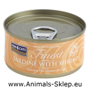 Fish4Cats Sardynka z Krewetkami 70g