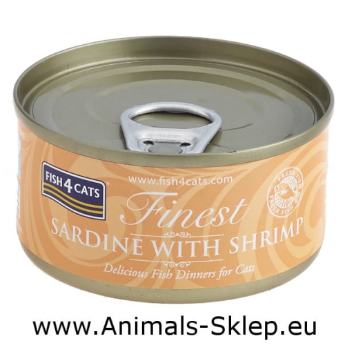 Fish4Cats Sardynka z Krewetkami 70g