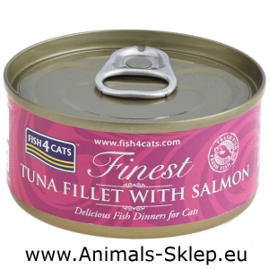 Fish4Cats Filety Tuńczyka z Łososiem 70g