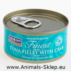 Fish4Cats Filety Tuńczyka z Krabem 70g