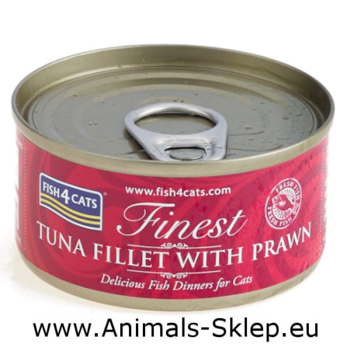 Fish4Cats Filety Tuńczyka z Krewetką 70g