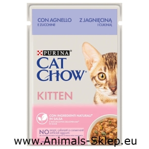 Purina Cat Chow saszetka kitten z jagnięciną i cukinią 85g