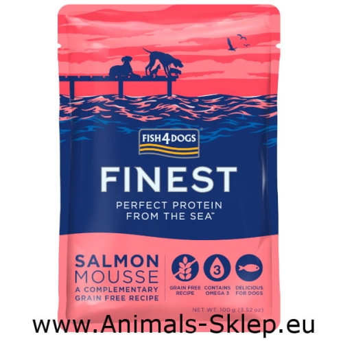 Fish4Dogs Finest Salmon mus z łososia 100g