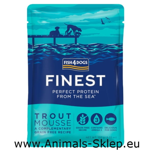 Fish4Dogs Finest Trout mus z pstrąga 100g