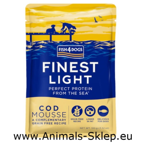Fish4Dogs Finest Cod Light mus z dorsza 100g