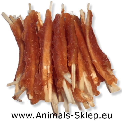 Happy Snacky cienkie paski wołowe owinięte kurczakiem 500g