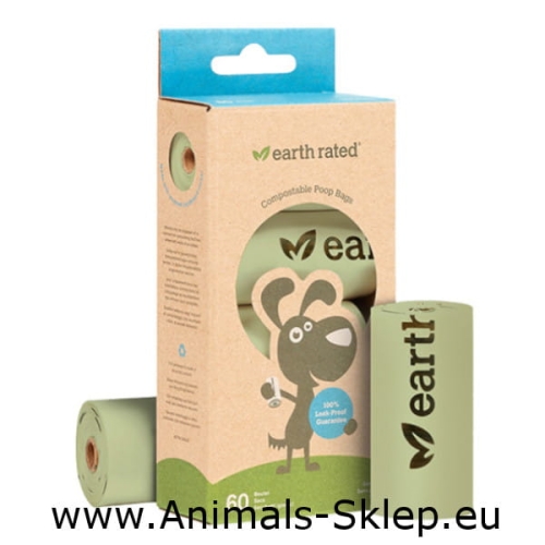 Earth Rated Poop Bags Woreczki Kompostowalne zapas 4x 15szt
