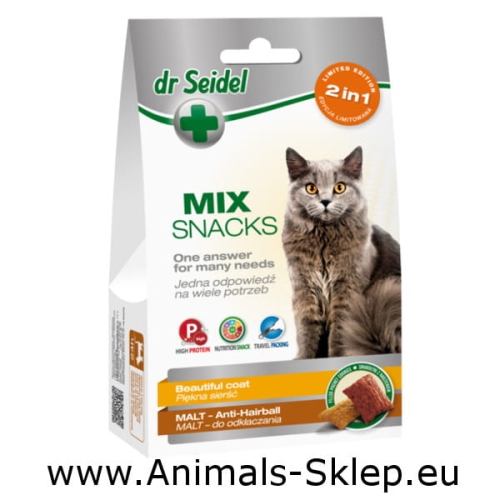 Dr Seidel dla kota MIX 2w1 na piękną sierść & malt 60g
