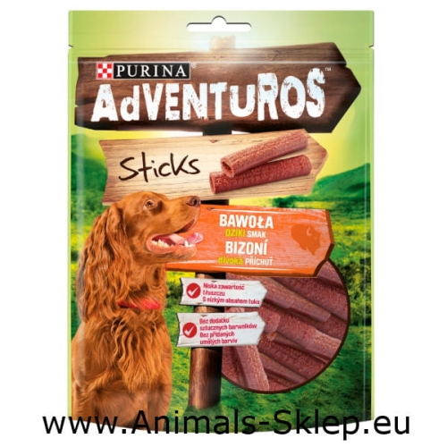 Purina Adventuros Sticks o smaku bawoła 120g